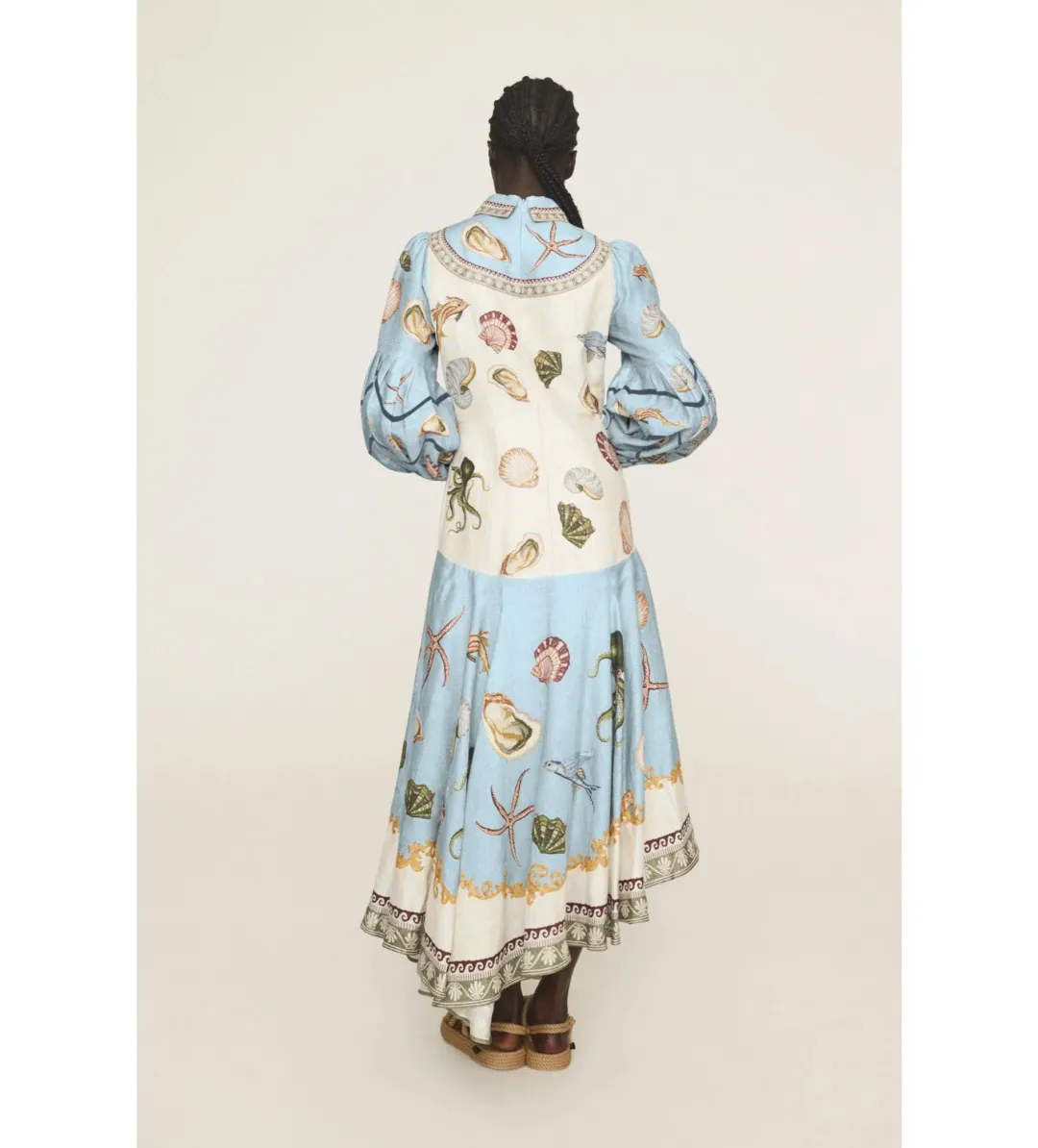 Alemais Bath House Shirt Midi Dress Print Size 16 for rent on The Volte - main image
