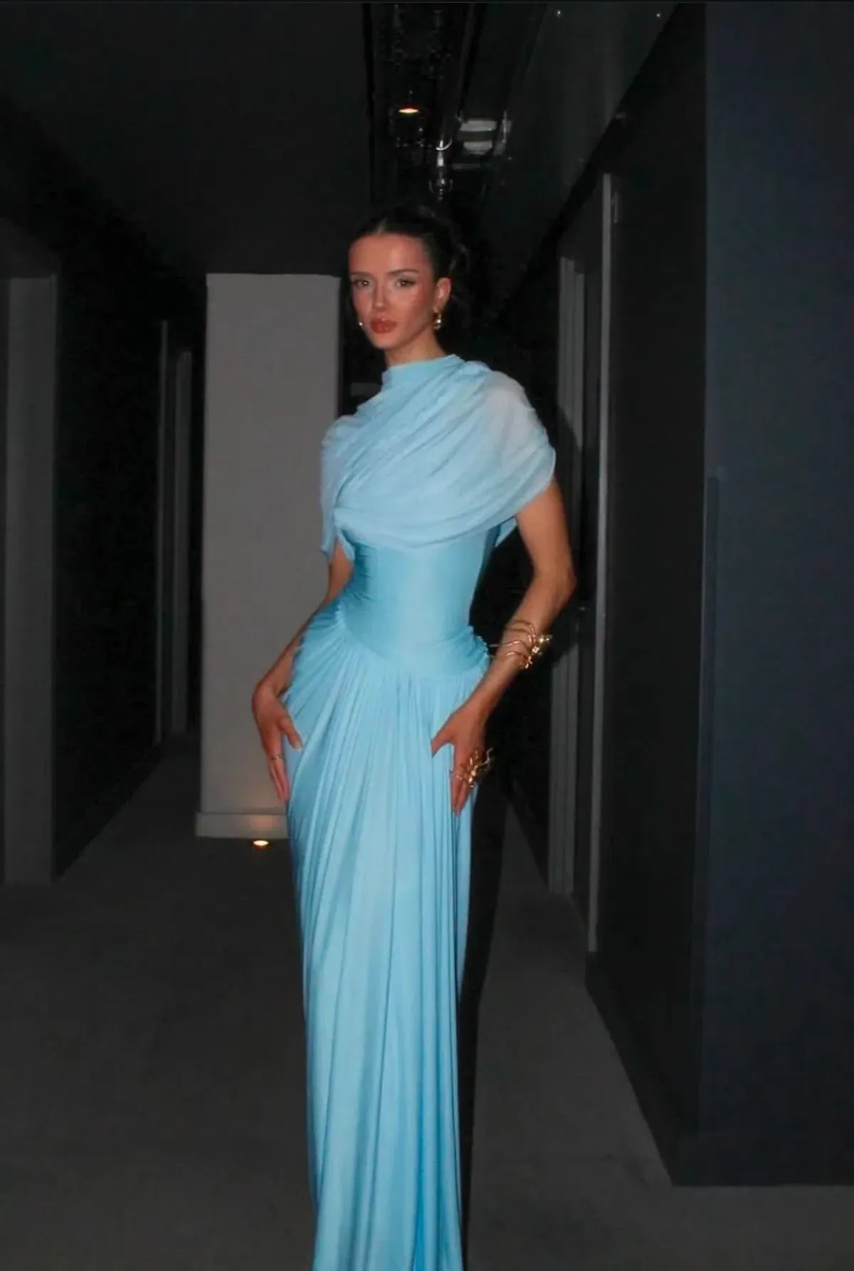 Deme by Gabriella Jasmine Maxi Gown Blue Size 10 - Image 3