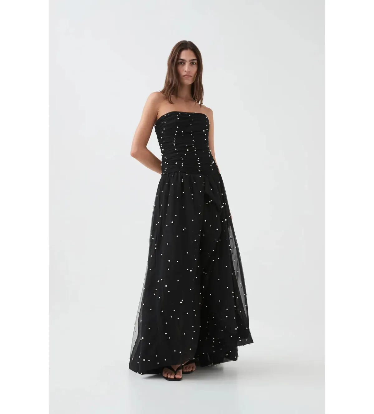 Aje Juniper Gown in Black Size XXL / AU 16 for rent on The Volte - main image