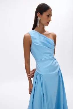 Rachel Gilbert Banksia Dress Blue Size 2 / AU 10 for rent on The Volte - image 3