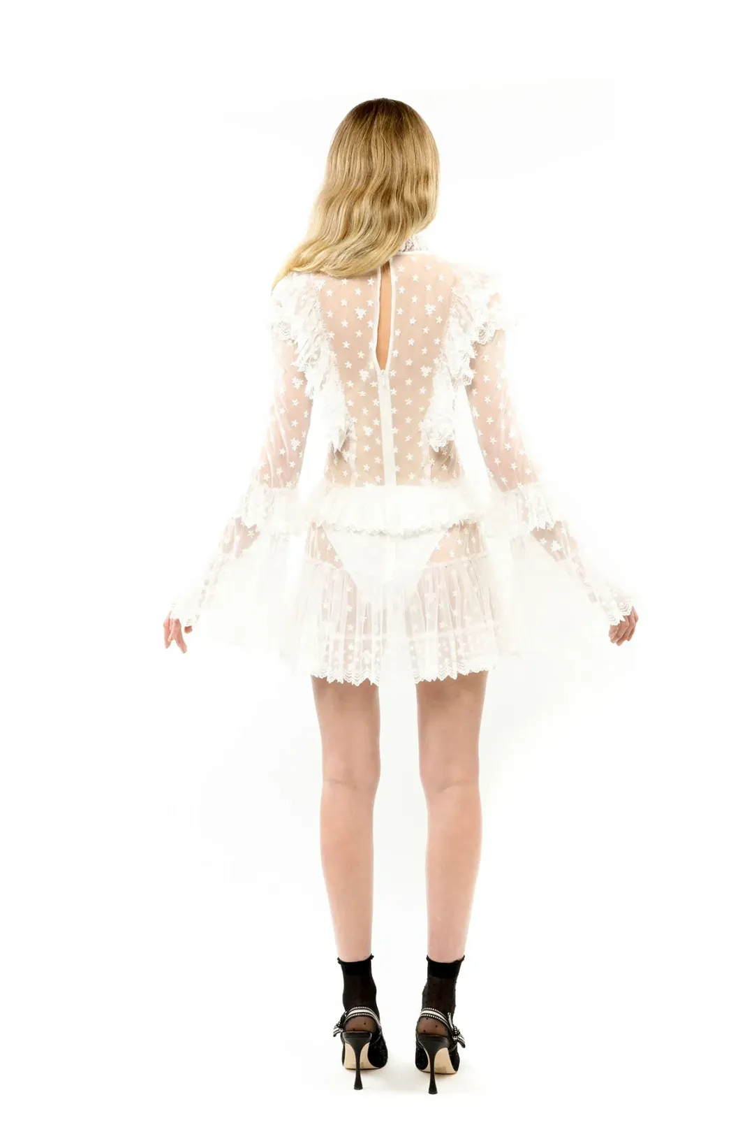 ALICE By Alice McCall Cecilia Mini Dress in White Size US 10/AU 14 for rent on The Volte - main image