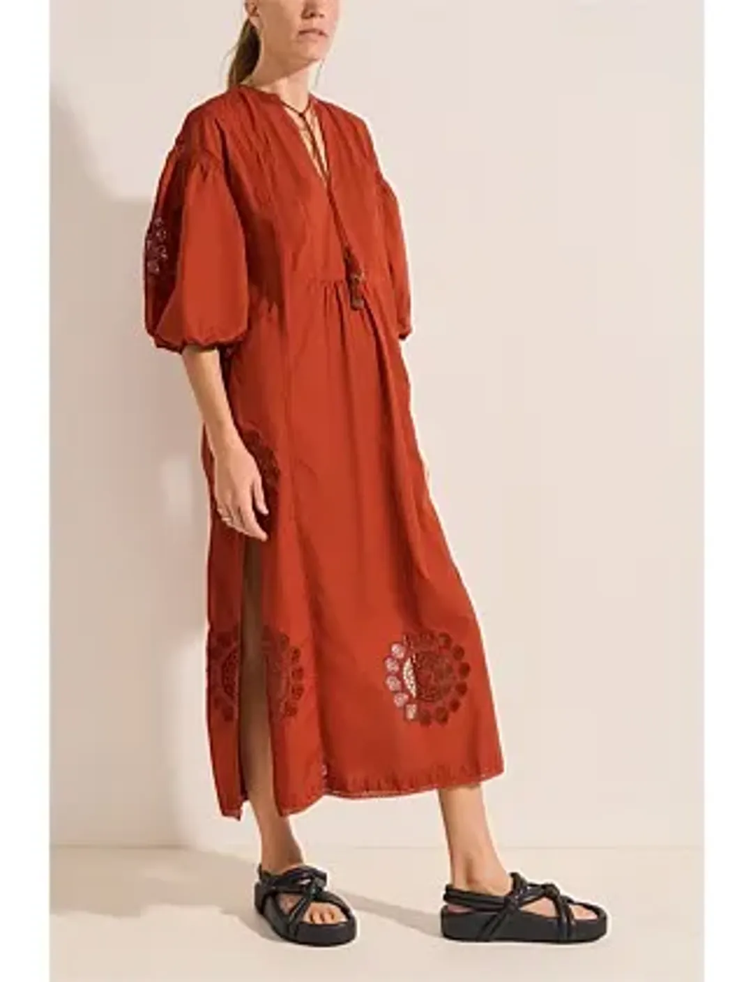 Ilio Nema Circe Dress Red Size S/Au 8 for rent on The Volte - main image