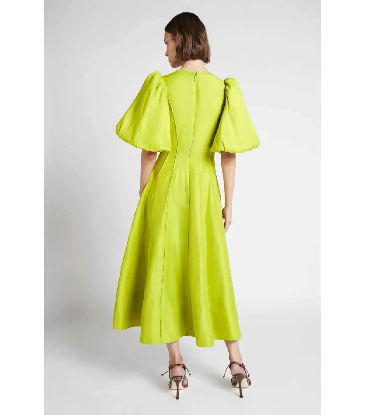 Aje Dusk Puff Sleeve Midi Dress Size AU 10 - Image 2