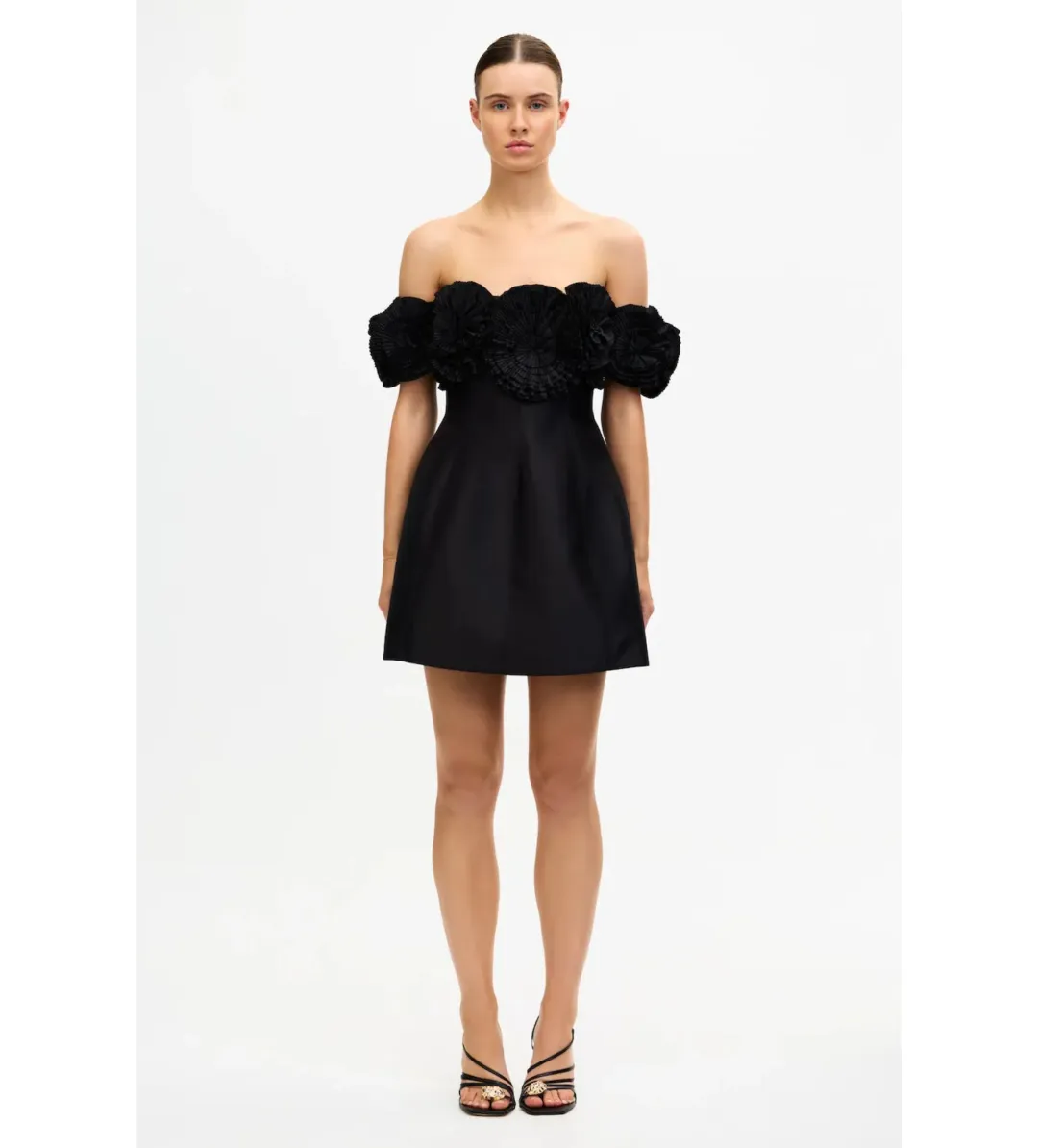 Acler Trusley Mini Dress Black Size 14 for rent on The Volte - main image
