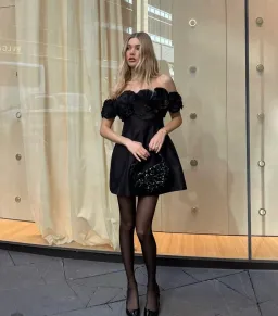 Acler Trusley Mini Dress Black Size 14 for rent on The Volte - image 3