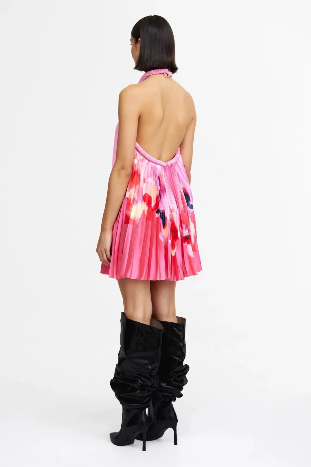 Acler Fixby Mini Dress Pink Floral Size 12 for rent on The Volte - main image