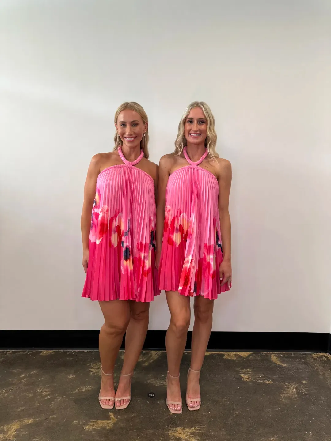 Acler Fixby Mini Dress Pink Floral Size 12 for rent on The Volte - main image