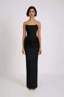 Eliya The Label Hilda Gown in Black Size 8 for rent on The Volte - image 1