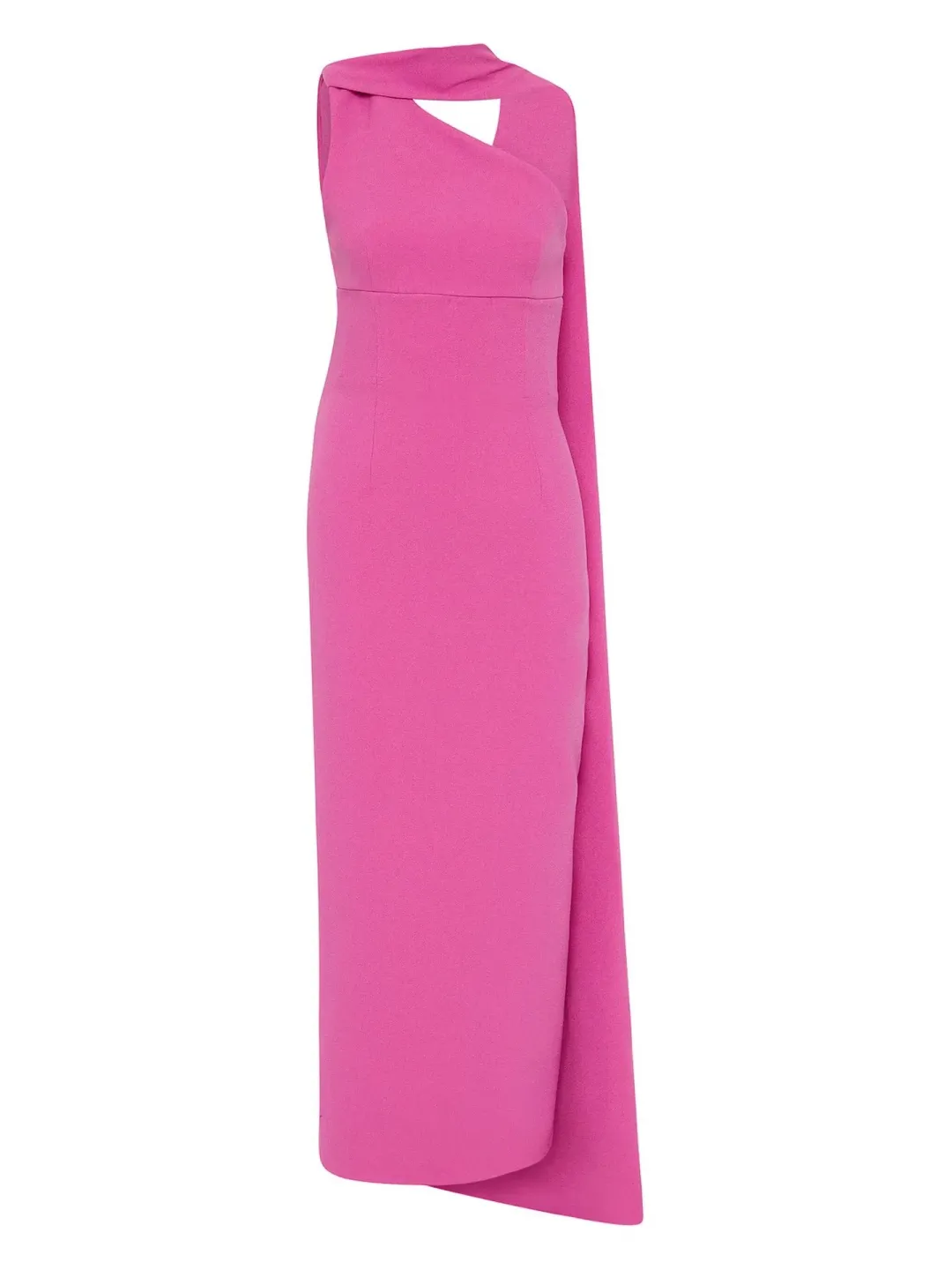 Rachel Gilbert Clara Midi Dress in Hot Pink Size 2 / AU 10 for rent on The Volte - main image