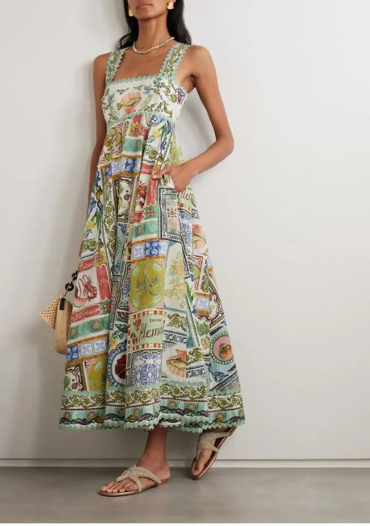 Alemais Tommasina Print Sundress Size AU 10 - Image 1