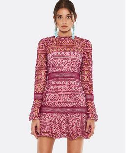 Tallulah Caprice Lace Mini Dress size 8 for rent on The Volte - image 3