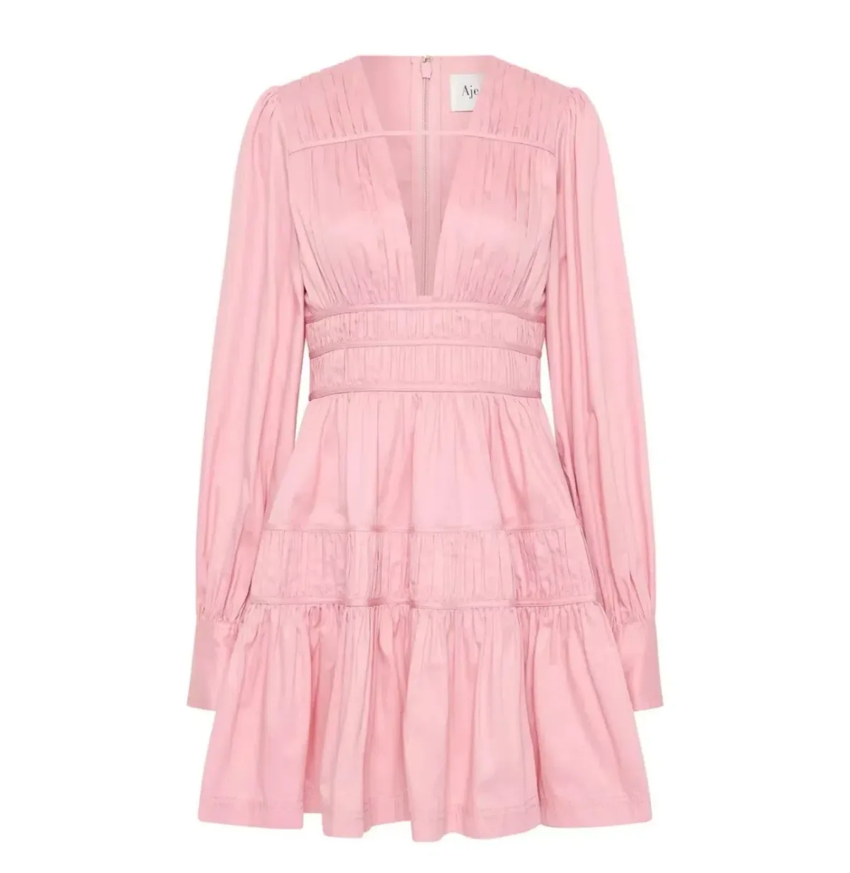 Aje Fallingwater Mini Dress Pink Size 12 - Image 3