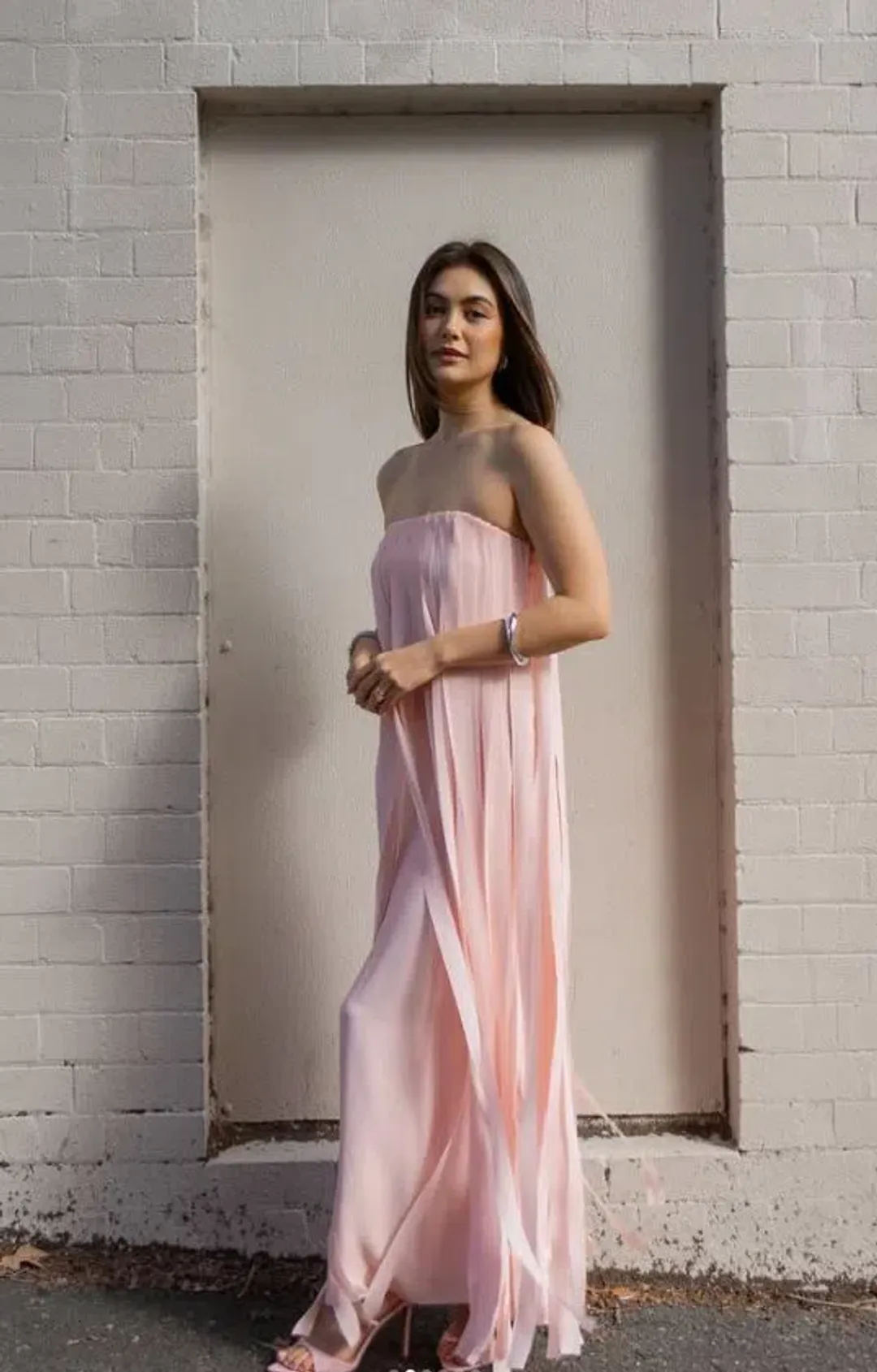 Manning Cartell Boundless Strapless Dress in Blush Size 6 for rent on The Volte - main image