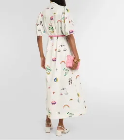 Alemais Atticus Embroidered Shirtdress White/Print Size 10 for rent on The Volte - image 2