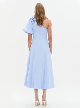Aje Camille Midi Dress Blue Size AU 12 for rent on The Volte - image 7