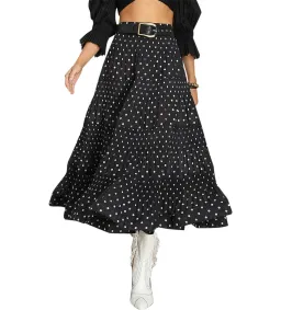 Zimmermann Tiered Plissé Voile Midi Skirt Polka Dot Size 0 AU 8 for rent on The Volte - image 1