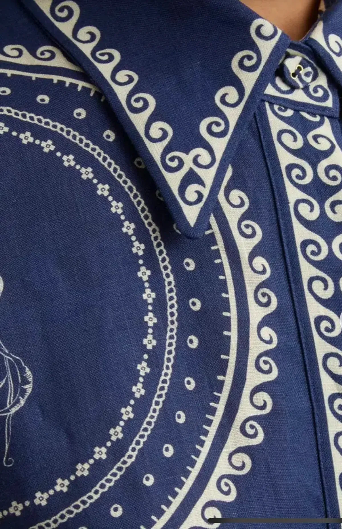 Alemais Oceane Linen Shirt Dress Blue Size 10 - Image 5