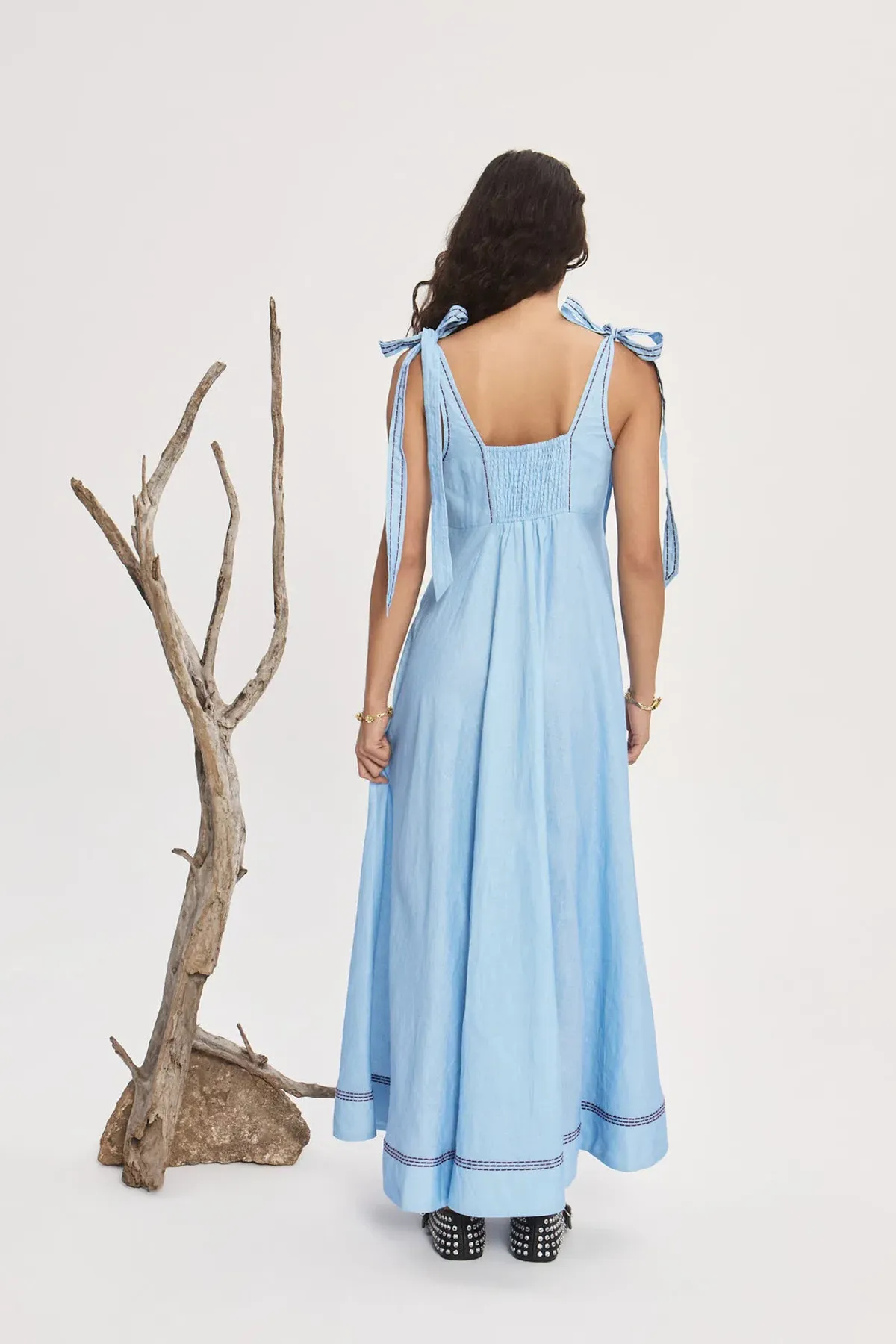 Alemias Donata Ballet Sundress Blue Size 6 - Image 3