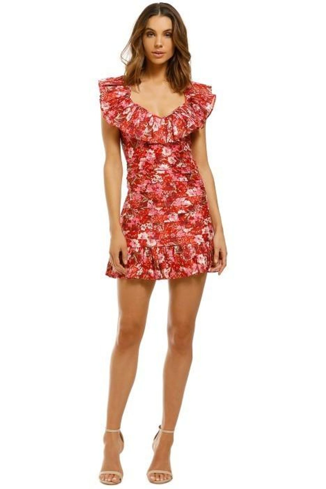 Talulah Cloud Nine Mini Dress Red Size 8 for rent on The Volte - main image