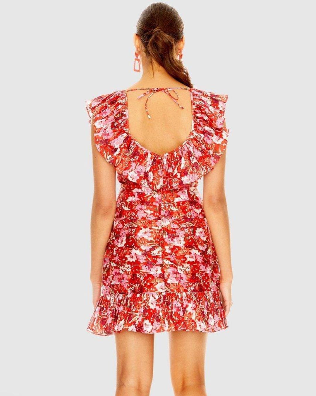 Talulah Cloud Nine Mini Dress Red Size 8 for rent on The Volte - main image