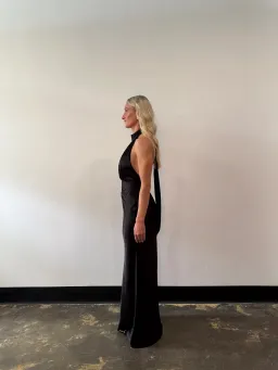 Shona Joy Agnes Halter Neck Maxi Dress Black Size AU 6 for rent on The Volte - image 4