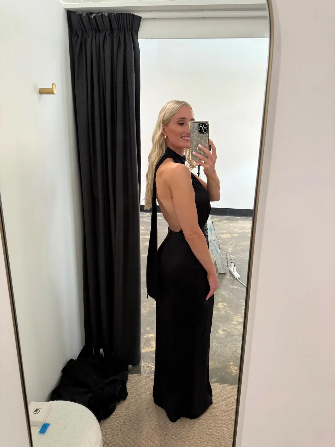 Shona Joy Agnes Halter Neck Maxi Dress Black Size AU 6 for rent on The Volte - main image