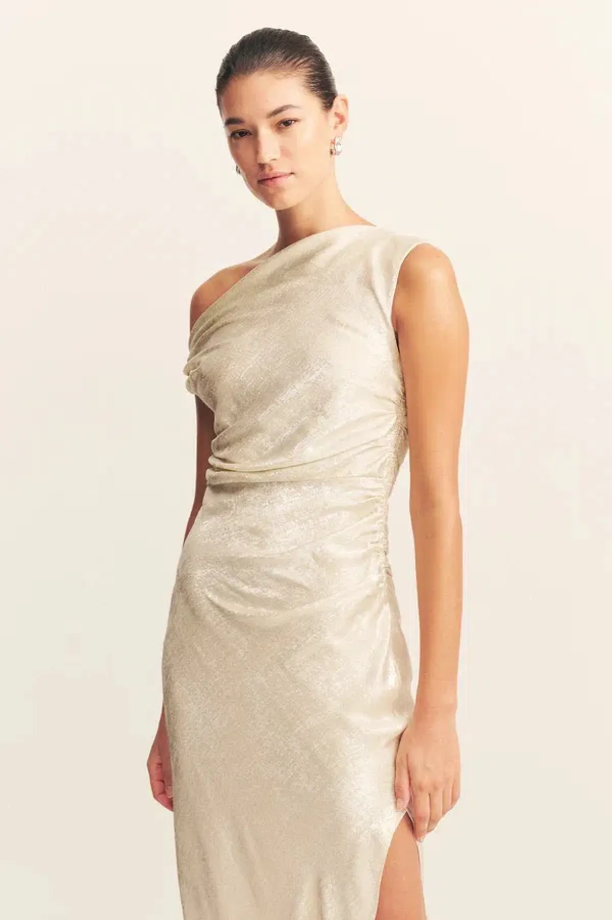 Shona Joy Calder Gathered Maxi Dress Bubbly Size 12 - Image 5