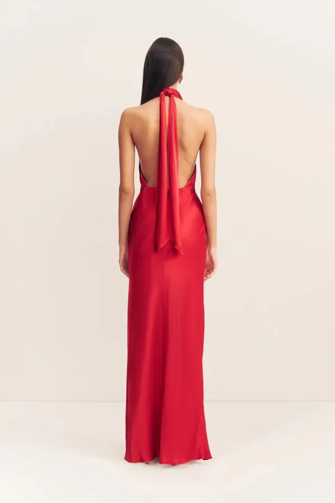 Shona Joy Tatum Halter Neck Maxi Dress in Grenadine Size AU8 for rent on The Volte - main image