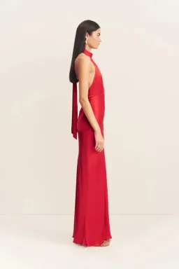 Shona Joy Tatum Halter Neck Maxi Dress in Grenadine Size AU8 for rent on The Volte - image 4
