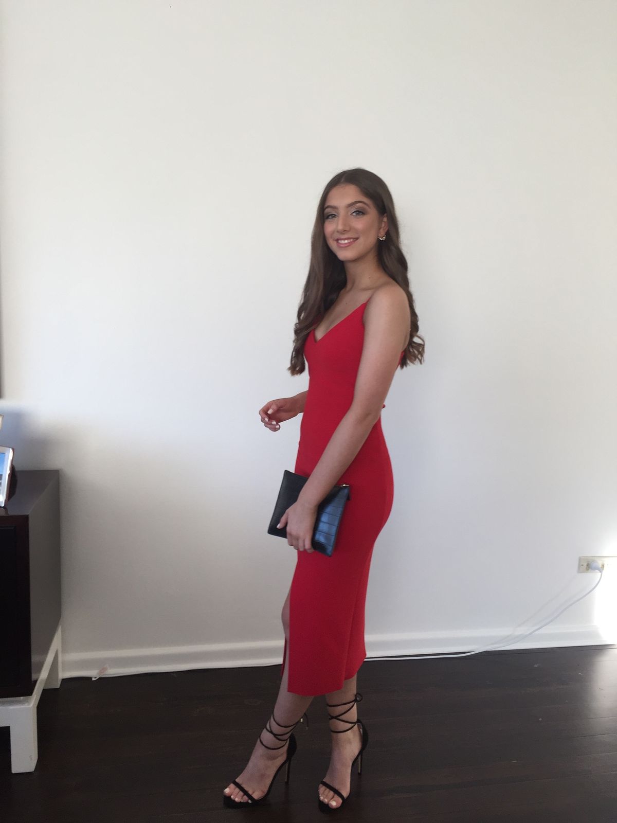 Bec and Bridge Tasha Midi Dress - Red size 6 - Image 2