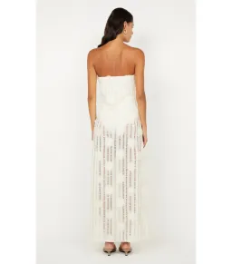 Bec & Bridge Amelie Strapless Maxi Dress in Ivory Size AU 12 for rent on The Volte - image 3