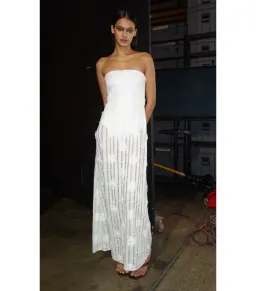 Bec & Bridge Amelie Strapless Maxi Dress in Ivory Size AU 12 for rent on The Volte - image 1