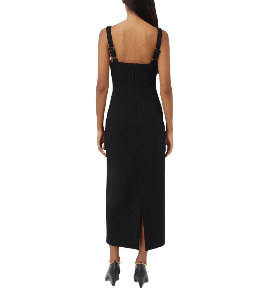 Camilla and Marc Brixton Midi Dress Black Size AU 8 for rent on The Volte - main image