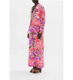 Camilla Viola Vintage Wing Collar Blouse Size XL AU 16 and Tuck Front Pant Size XXL AU 18 Set Multi Print for rent on The Volte - image 4