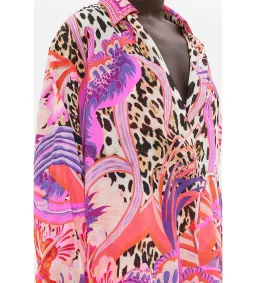 Camilla Viola Vintage Wing Collar Blouse Size XL AU 16 and Tuck Front Pant Size XXL AU 18 Set Multi Print for rent on The Volte - image 7