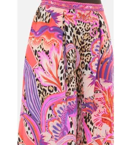 Camilla Viola Vintage Wing Collar Blouse Size XL AU 16 and Tuck Front Pant Size XXL AU 18 Set Multi Print for rent on The Volte - image 8