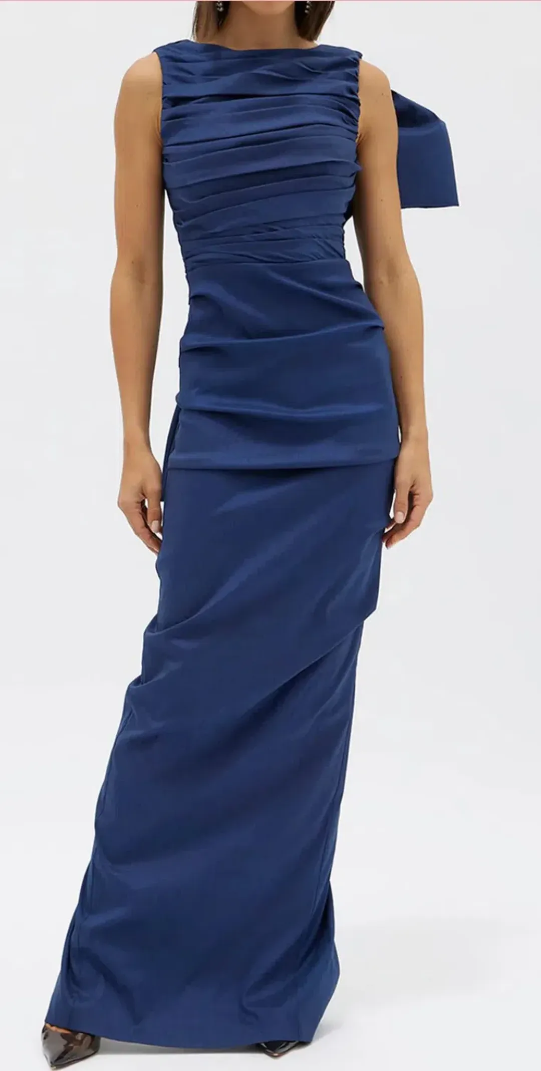 Rachel Gilbert Zora Gown in Stretch Taffeta Size 8 for rent on The Volte - main image