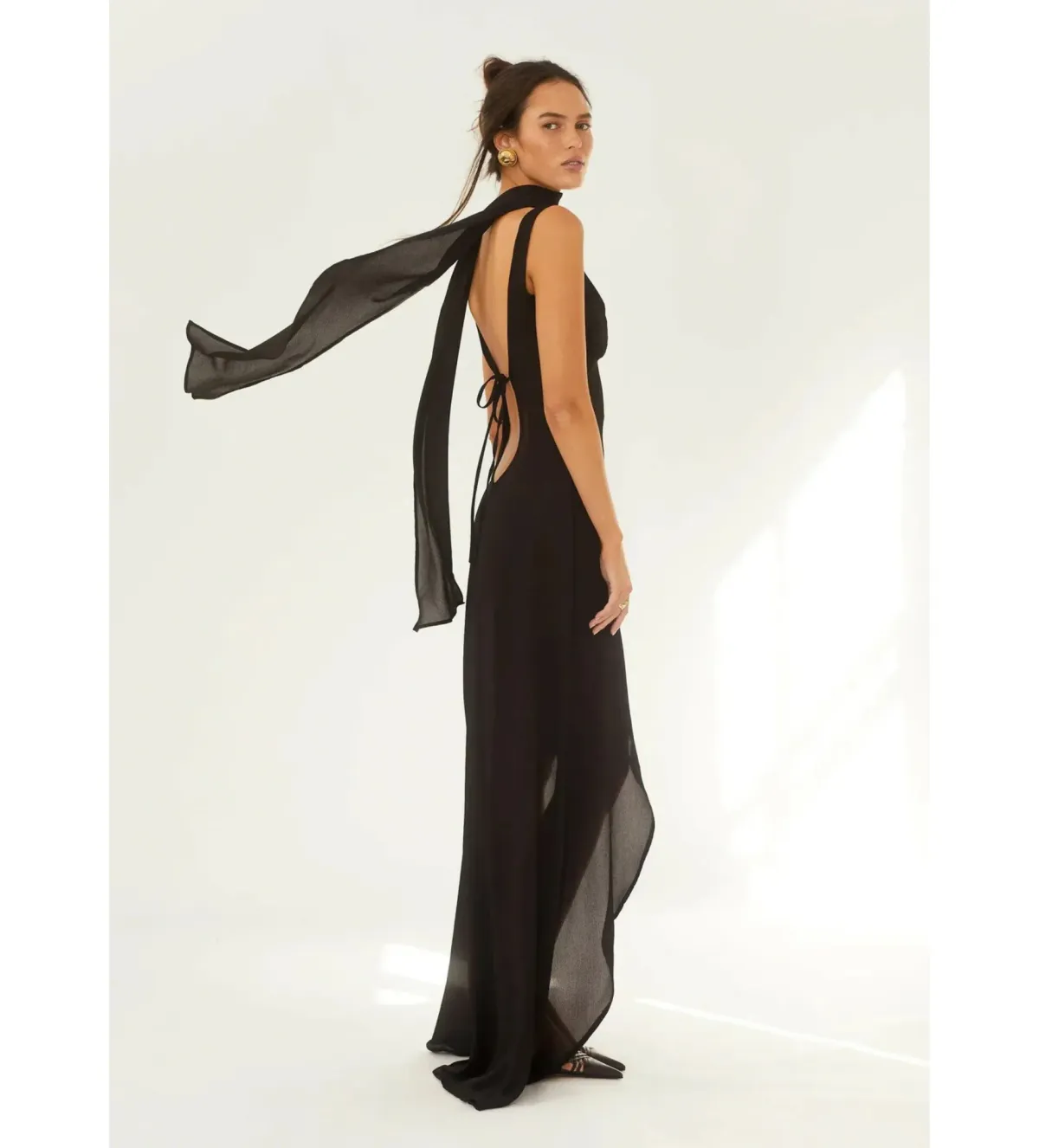 Arcina Ori Amelie Maxi Dress Black Size XS AU 6 - Image 5