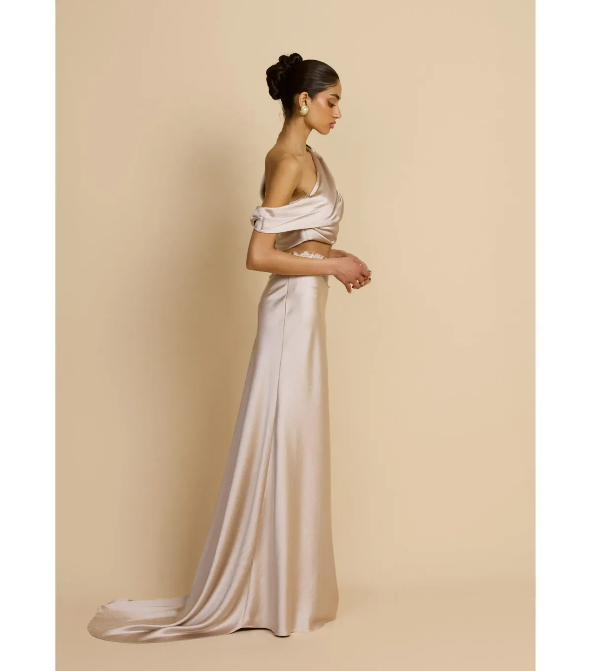 Arcina Ori Anaya Top and Maxi Skirt Oyster Pink Size XS / AU 6 - Image 2