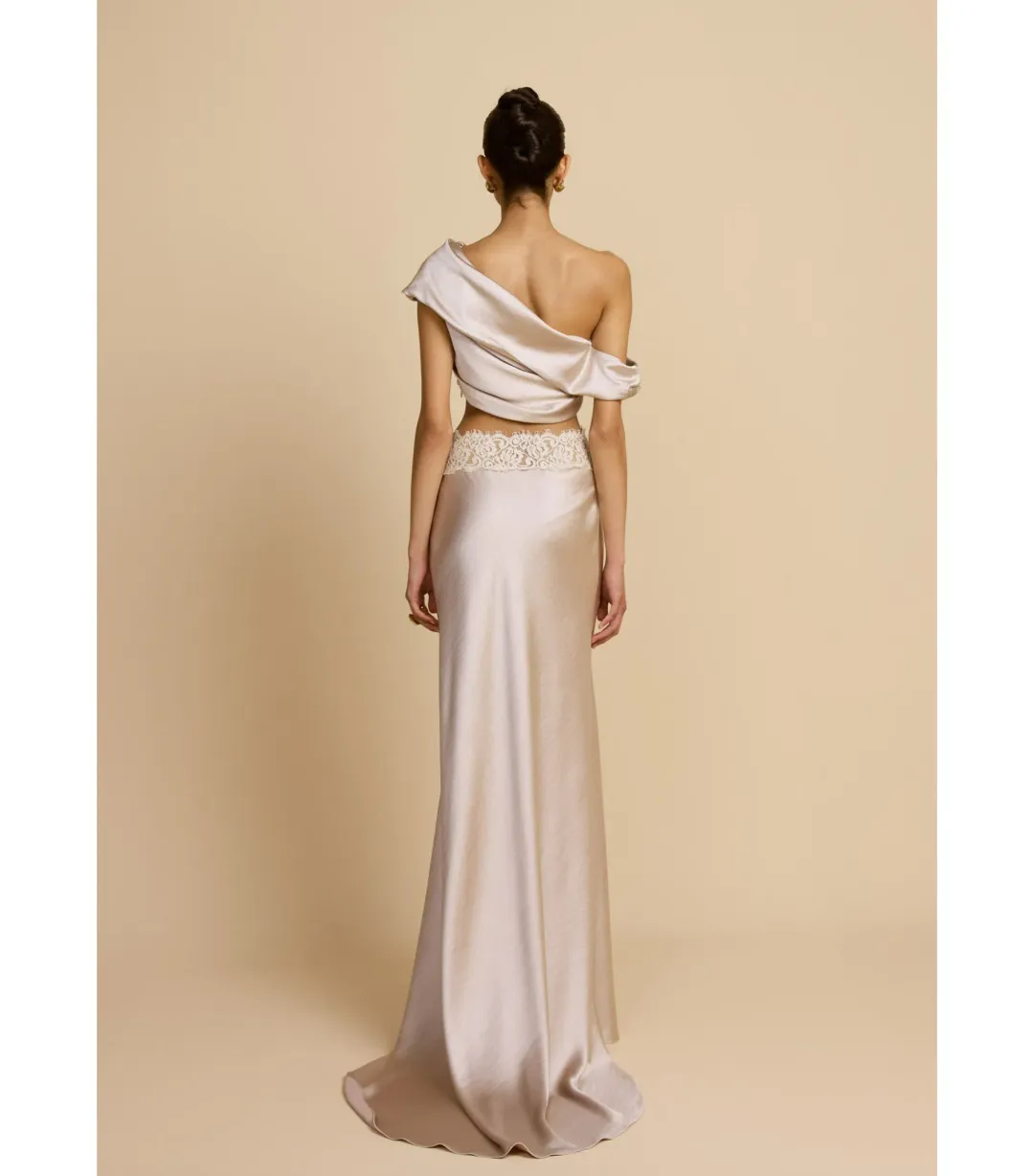 Arcina Ori Anaya Top and Maxi Skirt Oyster Pink Size XS / AU 6 for rent on The Volte - main image