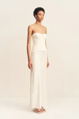 Shona Joy luminous lace strapless bustier - ivory for rent on The Volte - image 7