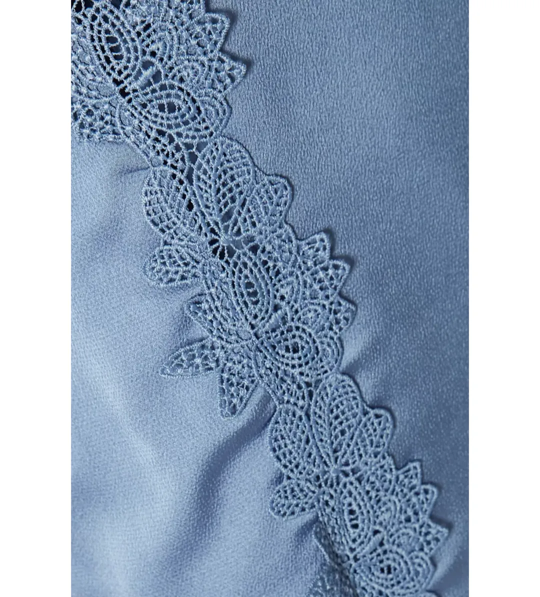 Keepsake The Label Resound Satin Midi Dress Blue Size 6 for rent on The Volte - main image