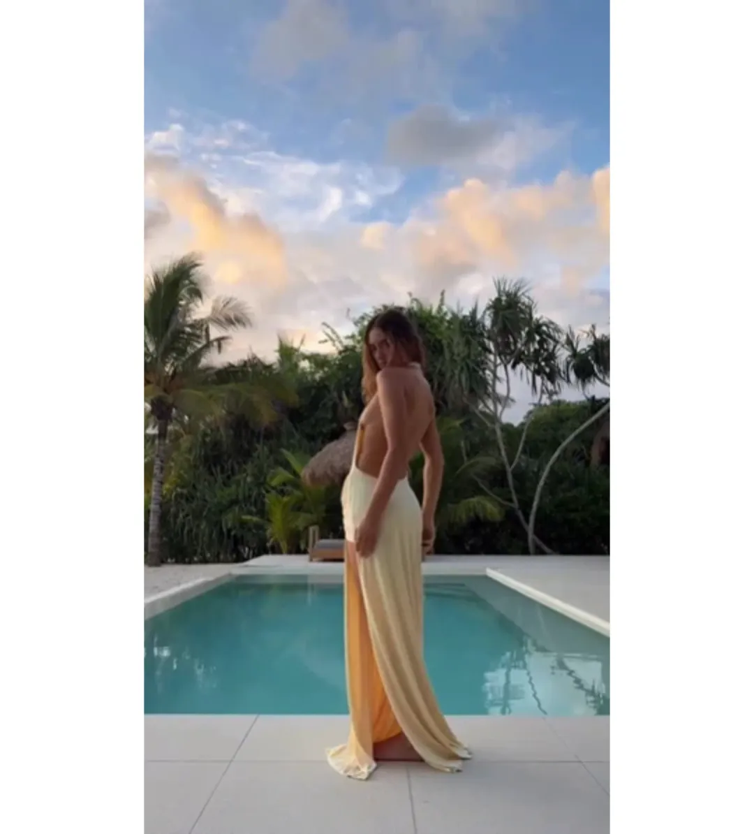 Natalie Rolt Winona Goen Maxi Dress in Lemon Size 1 /AU 8 for rent on The Volte - main image