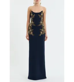 Rebecca Vallance Orla Gown Navy Size AU 6 for rent on The Volte - image 1