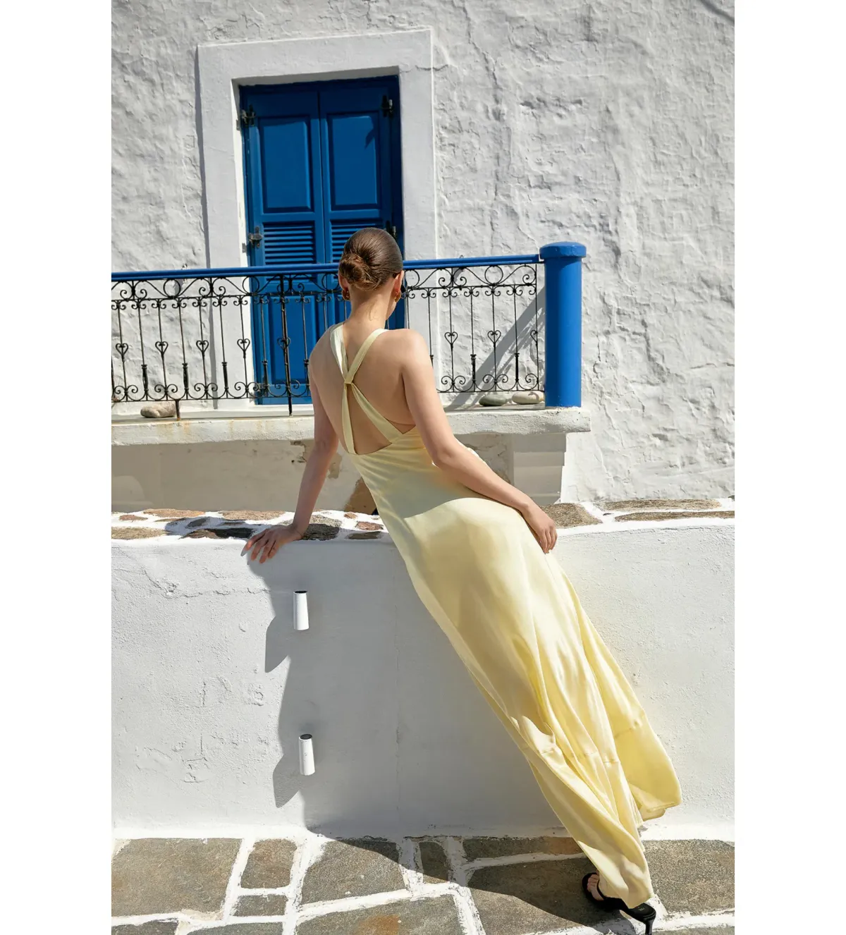 Hansel and Gretel Cameron Maxi Dress in Butter Size AU 14 - Image 2