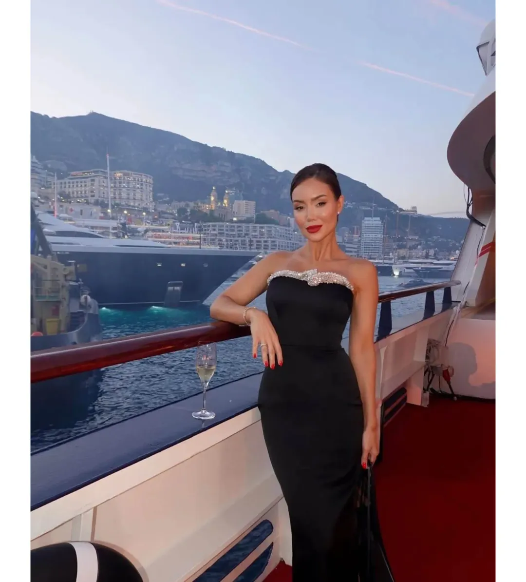 Rachel Gilbert Lorna Dress Midi Gown in Black Size 5/AU16 for rent on The Volte - main image