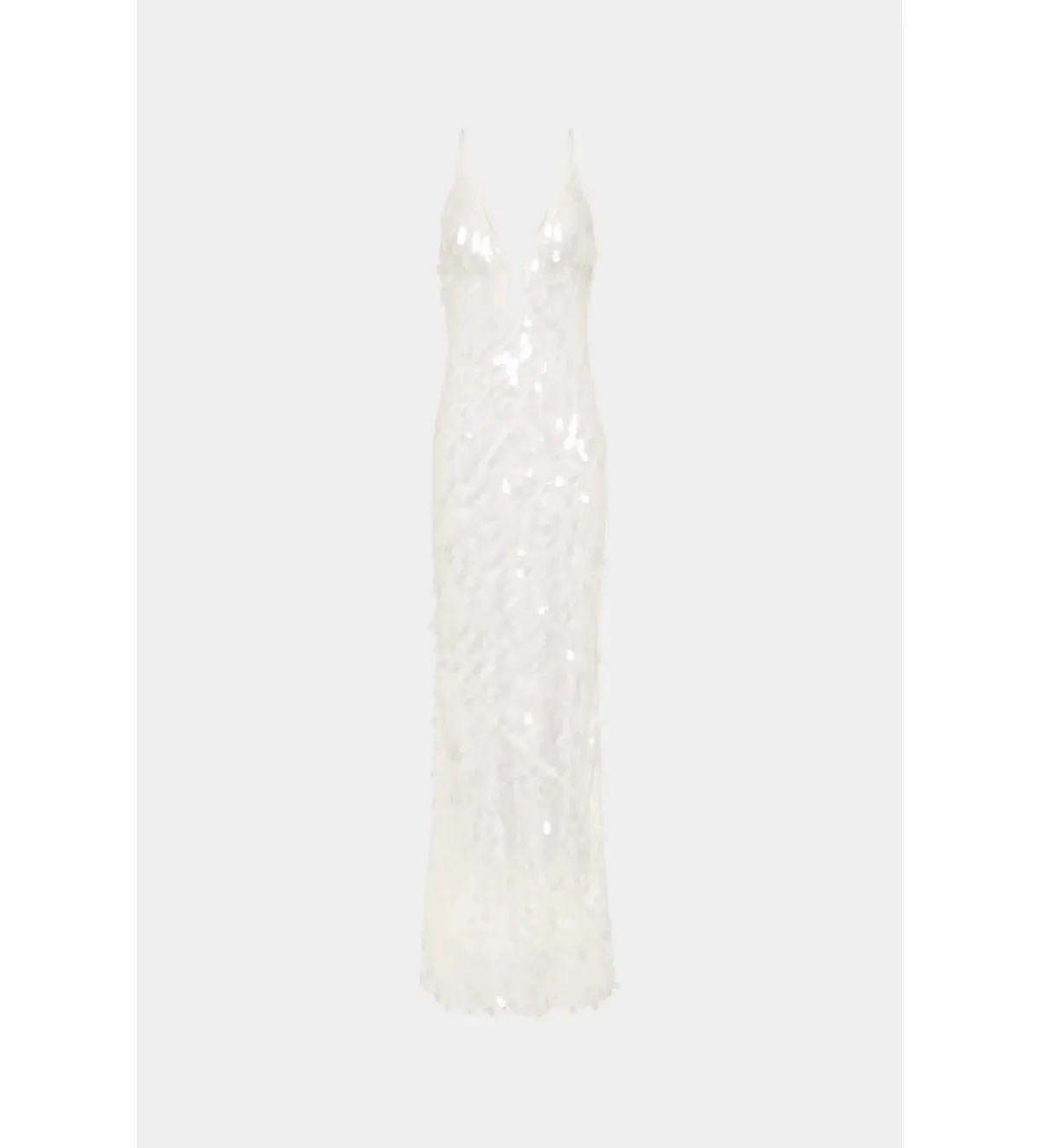 Misha Sapphire Sequin Maxi Dress in Ivory Size 8/S - Image 4