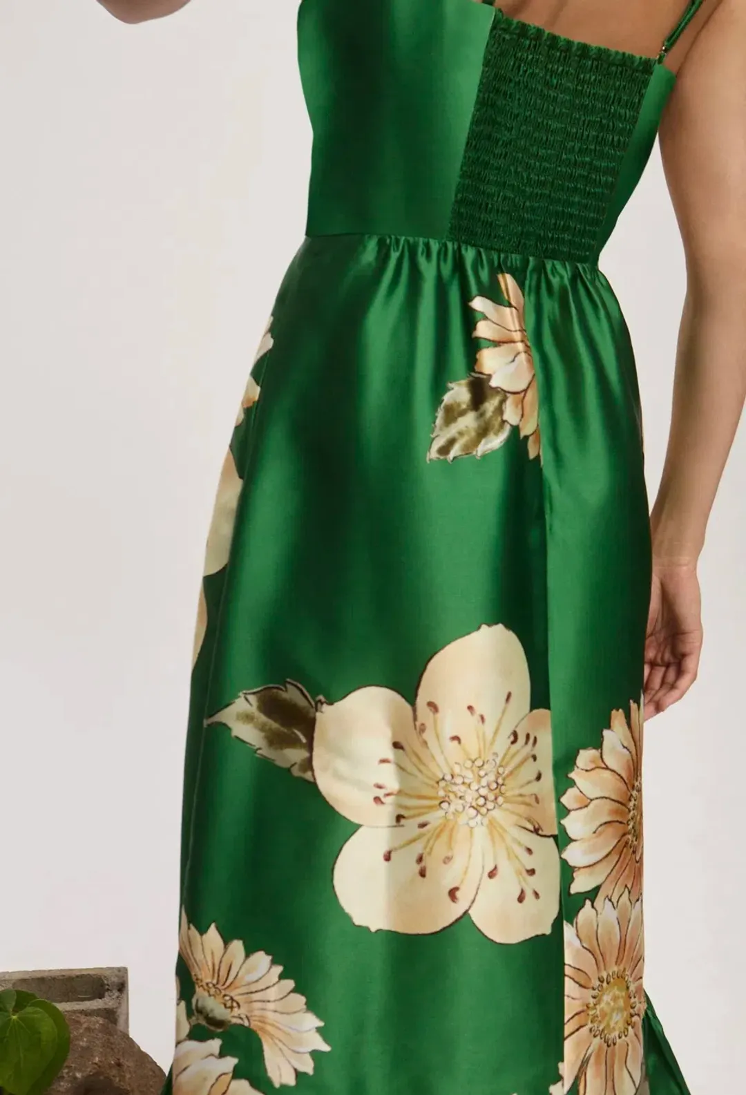 ALEMAIS Sage Midi Dress Green size 10 for rent on The Volte - main image