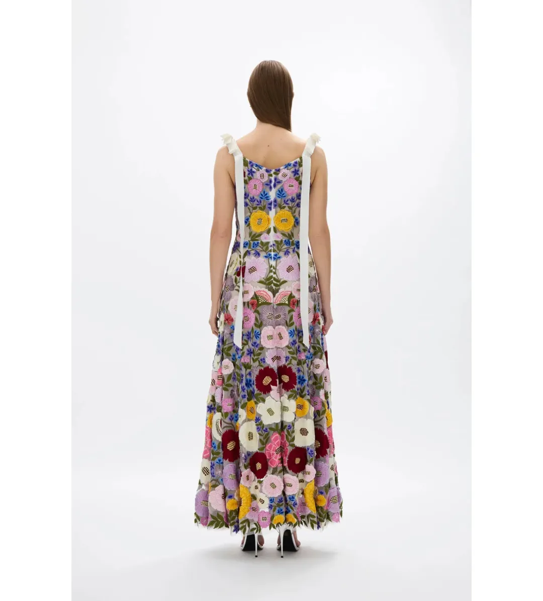 Rachel Gilbert Nya Gown in Multi floral Size 5/ AU 16 for rent on The Volte - main image