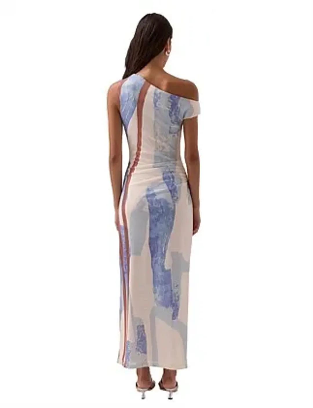 Sovere Hunter Mesh Maxi Dress Blue Size 8 for rent on The Volte - main image